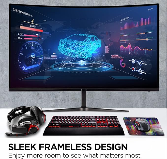ViewSonic VX3218C-2K 32 Inch Curved 1440p 1ms 165Hz Gaming Monitor with AMD FreeSync Premium, Eye Care, HDMI and Display Port
