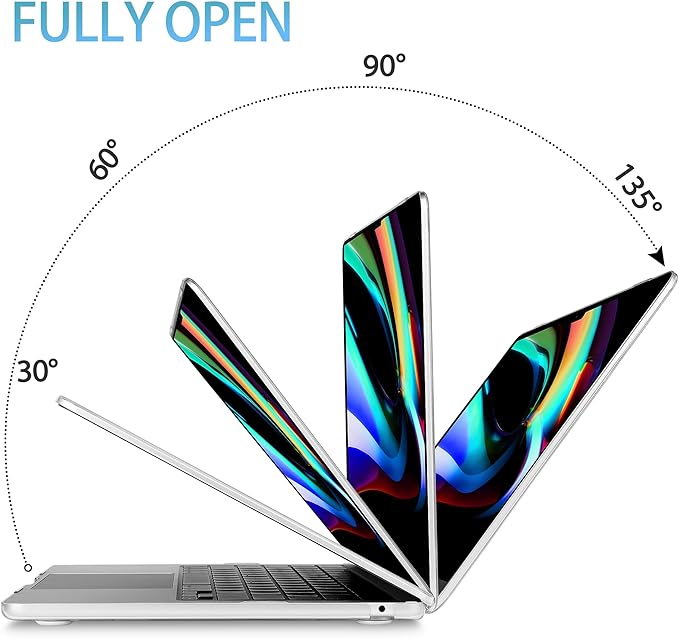 Mektron for 2025 M4 MacBook Air 13.6 Inch A3240 Case Fits 2023 A2681 M2 2024 A3113 M3 Chip with Liquid Retina Display Touch ID, Printed Plastic Hard Shell Cover for MacBook Air 13.6", Giraffe