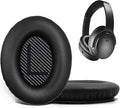 Replacement Ear Pads for Bose QuietComfort 35 35 II 15 25(qc 35 25 15/QC35 ii), Headphone Ear Covers, High Density Memory Cotton, Soft Leather, Adaptive Noise Isolation Headphones Pads Cushions
