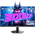 SANSUI Gaming Monitor, 24.5" 300hz 240hz FHD 1080P 1ms FPS PC Monitor Gaming, HDR, FreeSync, DisplayPort x2 HDMI x2, Fast IPS, 120% sRGB, Audio Jack, VESA Support, Desktop Compatible(ES-G25X1 PRO)