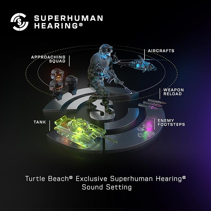 Turtle Beach Stealth 500 Wireless Amplified Gaming Headset for PC, PS5, PS4, & Mobile – 40-Hr Battery, Bluetooth, Memory Foam Cushions, Flip-to-Mute Mic, EQ Presets, Companion App – Black