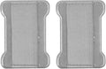 WUOJI Universal Phone Grip for Smartphones - Phone Holder for Hand - Wireless Charging Compatible (Silver) - 2Pack