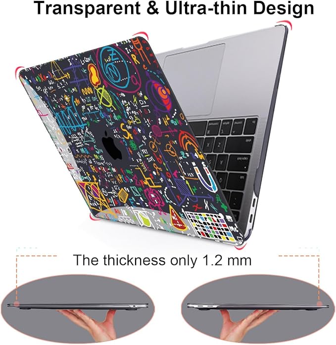 for MacBook Air 13 Inch Case 2018 2019 2020 2021 Release A2337 M1 A1932 A2179 Touch ID, Plastic Hard Case Keyboard Skin Screen Protector Webcam Cover for Mac Air 13 2021, Abundant Formula