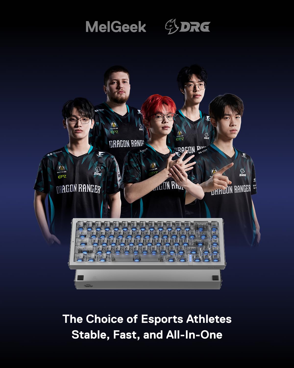 MelGeek REAL67 Wired Hall Effect Magnetic Gaming Keyboard, 65% Layout