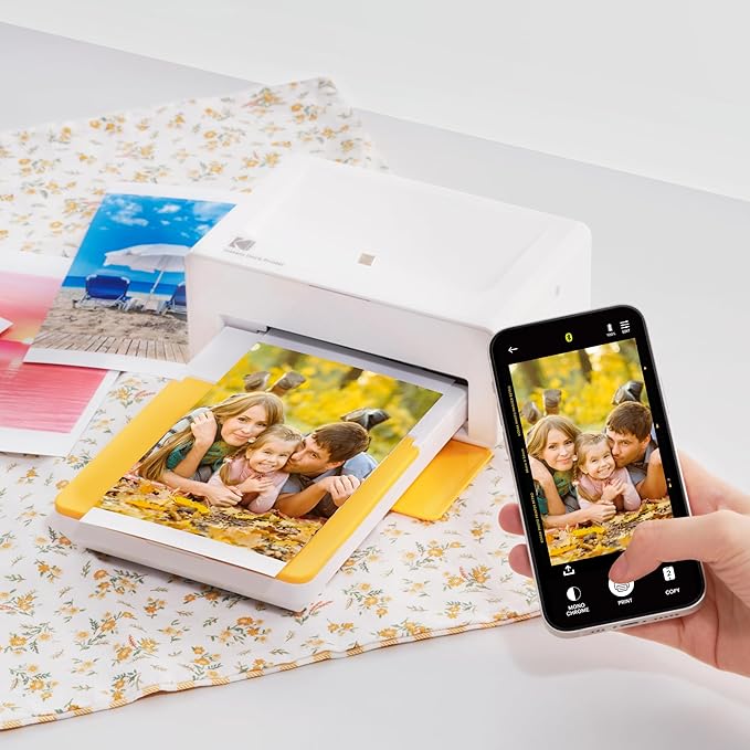 KODAK Dock Plus 4PASS Instant Photo Printer, 4x6 inches, 50 Sheets Bundle