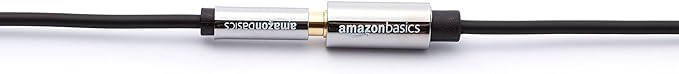 Amazon Basics 3.5mm Aux Jack Audio Extension Cable, Male to Female, Adapter for Headphone or Smartphone, 25 Foot, Black