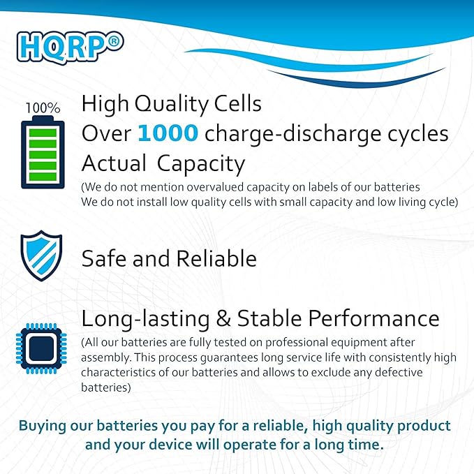 HQRP Cordless Phone Battery Compatible with Uniden PowerMax 5.8GHz 30878864022, Powermax 2.4 GHz, GE TL26402, GP 80AAALH3BMX, 80AAALH3BMZ Replacement