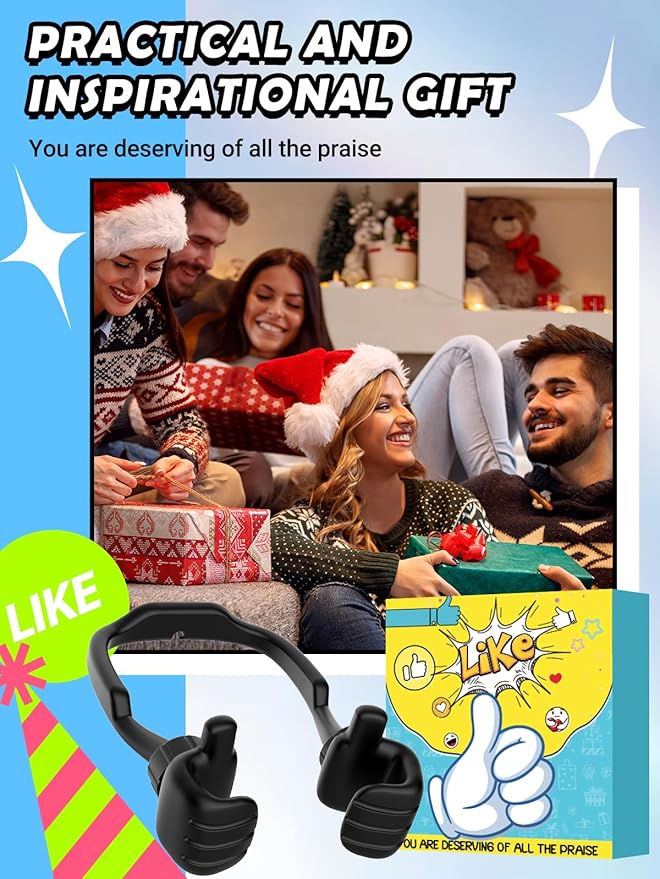 Thumbs Up Lazy Cell Phone Stand: Back to School Supplies Gifts for Teens Boys Girls Kids Men Women Phone Holder for Desk Funny Gadgets Ideas Who Have Everything Gifts for Christmas Stocking Stuffers