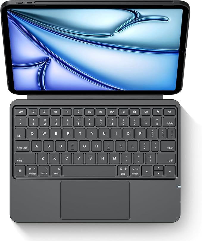 Detachable Keyboard Case for Apple iPad Air 11-inch (M3-M2) 2025 & iPad Air 5/4th Gen & iPad Pro 11 inch (4th-1st): Wireless Backlit Keyboard with Trackpad, Magnetic Protective Cover
