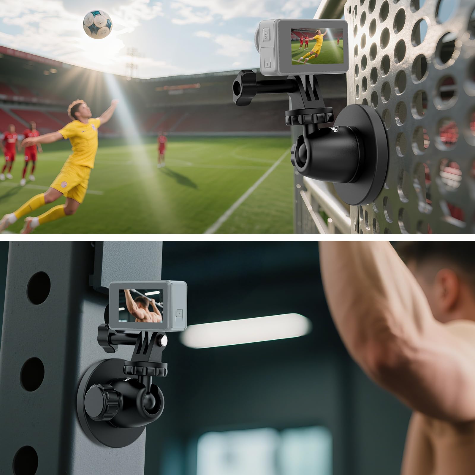 NEEWER Basics Magnetic Action Camera Mount for Car Video Recording, GP-101