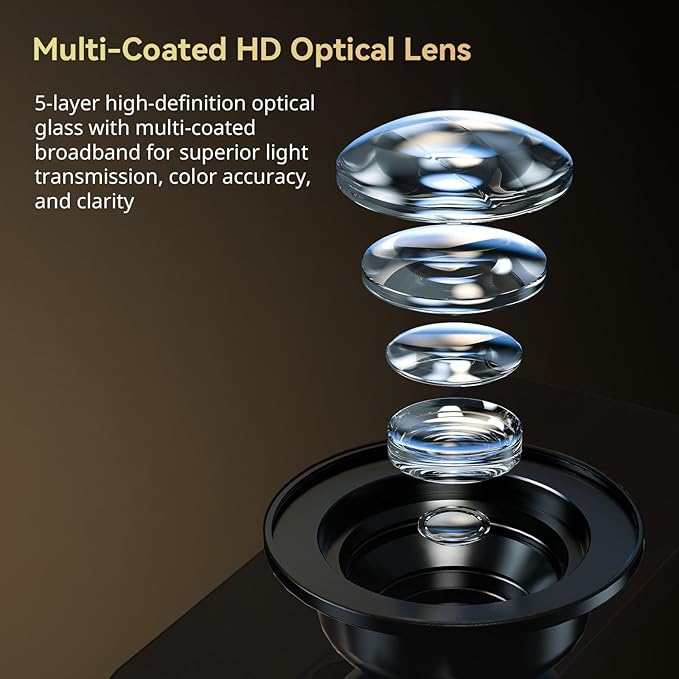 SMALLRIG 75mm HD Master Macro Lens, T-Mount Lens for iPhone, for Samsung, for Huawei, for Xiaomi, Macro Photography Phone Camera Lens Attachment - 4588