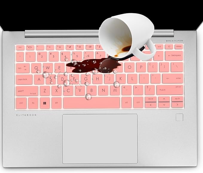 Keyboard Cover for HP EliteBook 830 835 840 845 1040 G9 G10 2023 2022 13.3 14 inch Laptop Accessories Keyboard Protective Skin (Not fit The 830/840/845/1040 G8 G7 G6 G5 G4 G3)-Pink