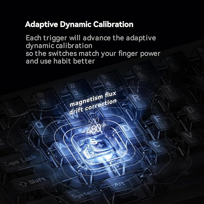 MelGeek REAL67 Wired Keyboard, Gaming Keyboard with RGB, Special Magnetic Switches, Rapid Trigger, Hot-Swappable, Snap Tap & Adjustable Actuation, Online HIVE Custom (Silicon-Gray)