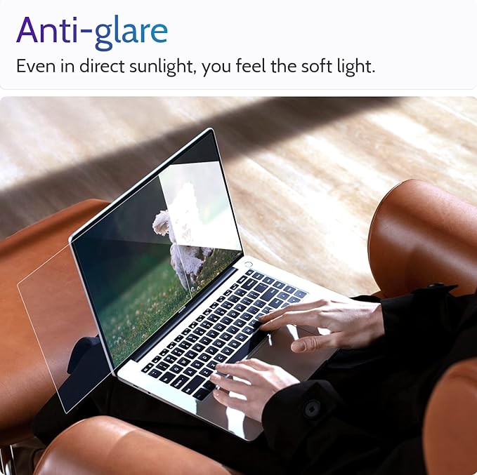 3 Pcs 15.6 Inch Laptop Anti Blue Light Screen Protector for 16:10 Widescreen Monitor, 15" Computer Glare Filter/Uv Blocker Shield Cover/Eye Protection Film