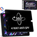 360° 4 Way Magnetic Privacy Filter for iPad 9th/8th/7th Generation (10.2 Inch, 2019/2020/2021), Removable Anti-Glare Blue Light Matte Privacy Screen Protector, Anti-Scratch, Bubble-Free, Reusable