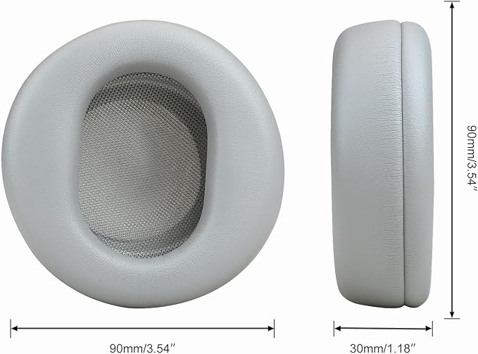 Replacement Earpads for Microsoft Surface Headphones 1 2 Wireless Noise Cancellation Headsets,Ear Pads Cushions with High-Density Noise Isolation Foam,Soft Protein Leather-Grey