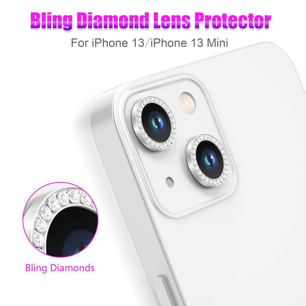 AGVEE 3+3 6 Pack for iPhone 13 & Mini Camera Lens Protector Cover