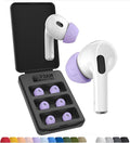 Foam Masters Ultra-Premium Memory Foam Ear Tips for AirPods Pro 1st & 2nd Gen | 3 Pairs | Black Magic Ver 6.0 | Secure | Comfort | Better Noise Cancel | Replacement Buds – Lilac Purple, Small