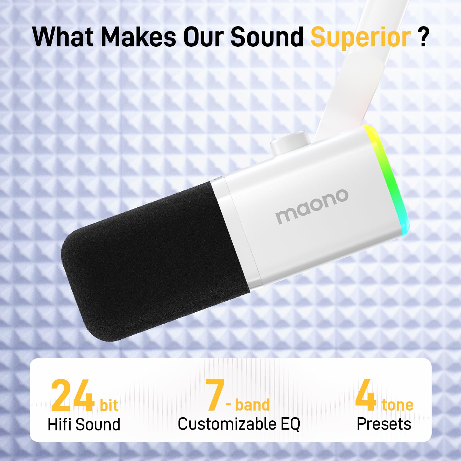 MAONO PD100X USB/XLR Podcast Microphone for PC,Gaming Streaming Dynamic Mic
