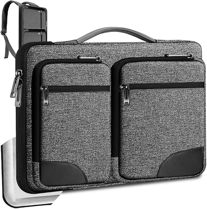 ZINZ Laptop Case 15 15.6 16 inches Sleeve Slim Briefcase Spill-Resistant Handbag for Most Popular 15" 15.6" 16" Notebooks，G01BK02