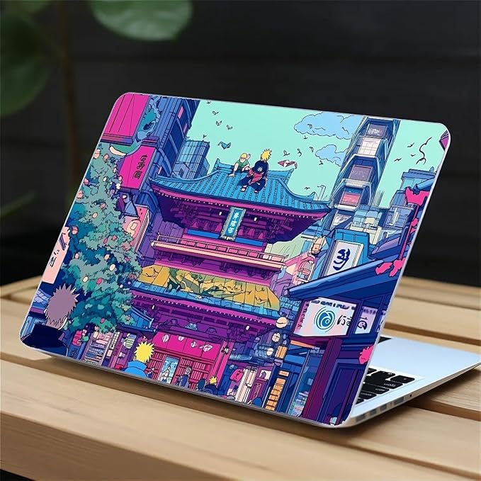 Compatible with MacBook Air 13.3 13.6 Inch Case 2022 2021 2020 2019 Plastic Hard Shell Case Cover,13.3 Pro(A1706/A1708/A1989/A2159/A2289/A2338), Traditional Japanese Architecture