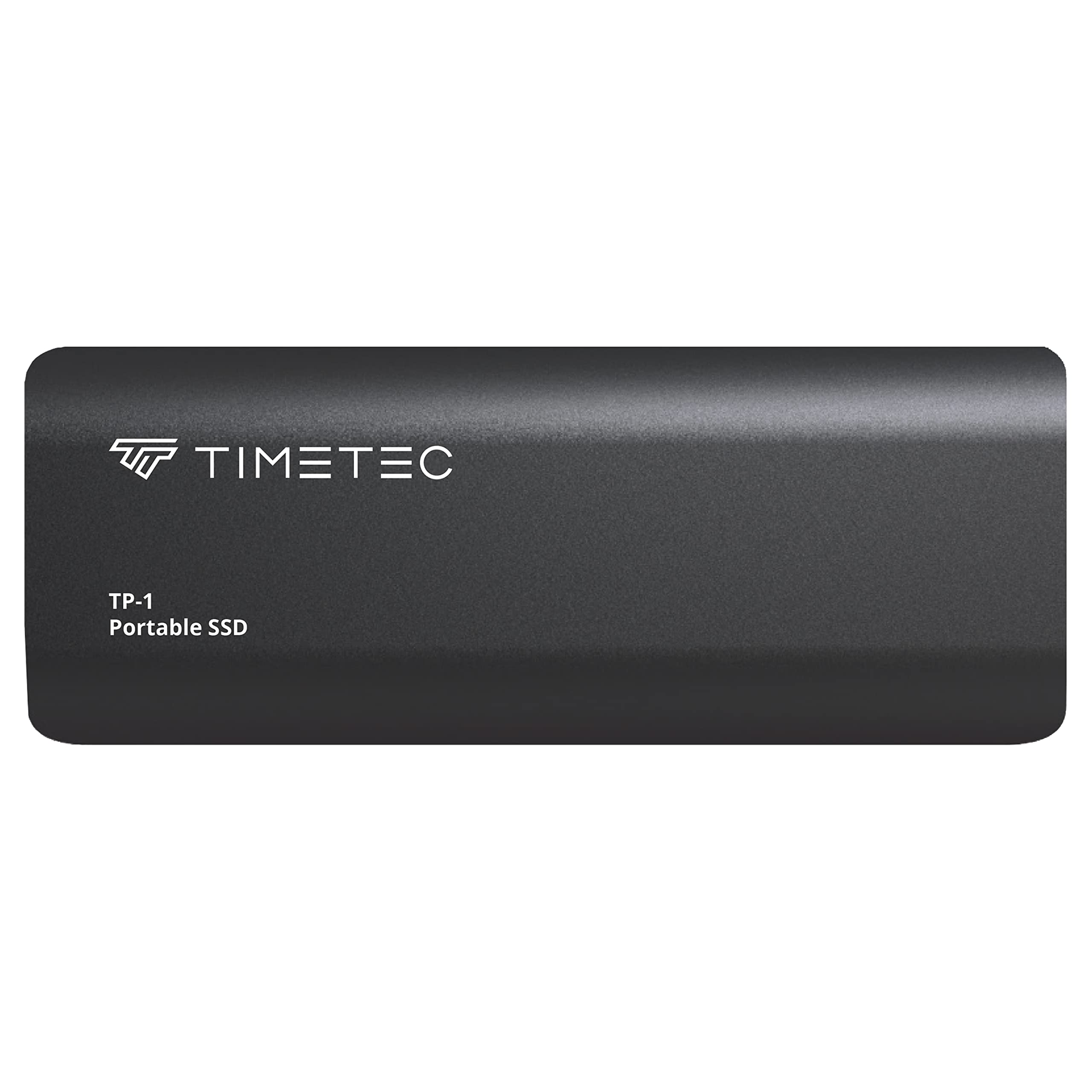 Timetec 1TB Portable External SSD USB3.2 Gen2 Type C Up to 550MB/s Ultra-Light Aluminum Mini External Solid State Drive with USB C to A Cable/USB A to C Adapter for Desktops/Laptop/Mac/Mobile - Black