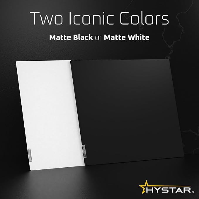 Hystar Aether Glass Gaming Mousepad | Micro-Etched Tempered Glass | Quiet, Ultra-Fast Glide | Full Anti-Slip Silicone Backing (Black, X-Large)