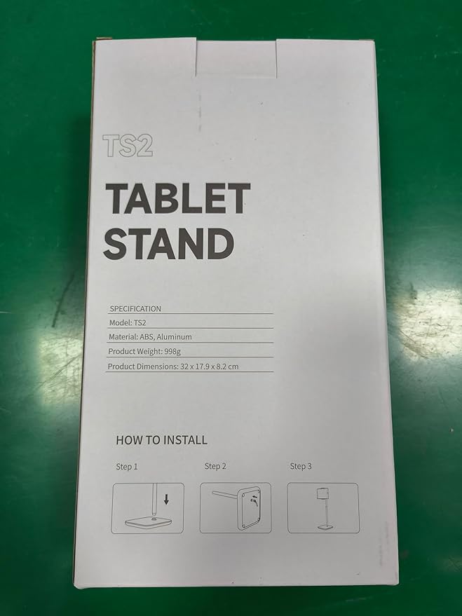 tounee Portable Monitor & Tablet Holder Stand, 4.4lb (2kg) Holding Strength, Height Adjustable Up to 18.11", Ideal for 4.7"-16" Devices (15.6" Portable Monitors, iPad, iPhone, Kindle)-White