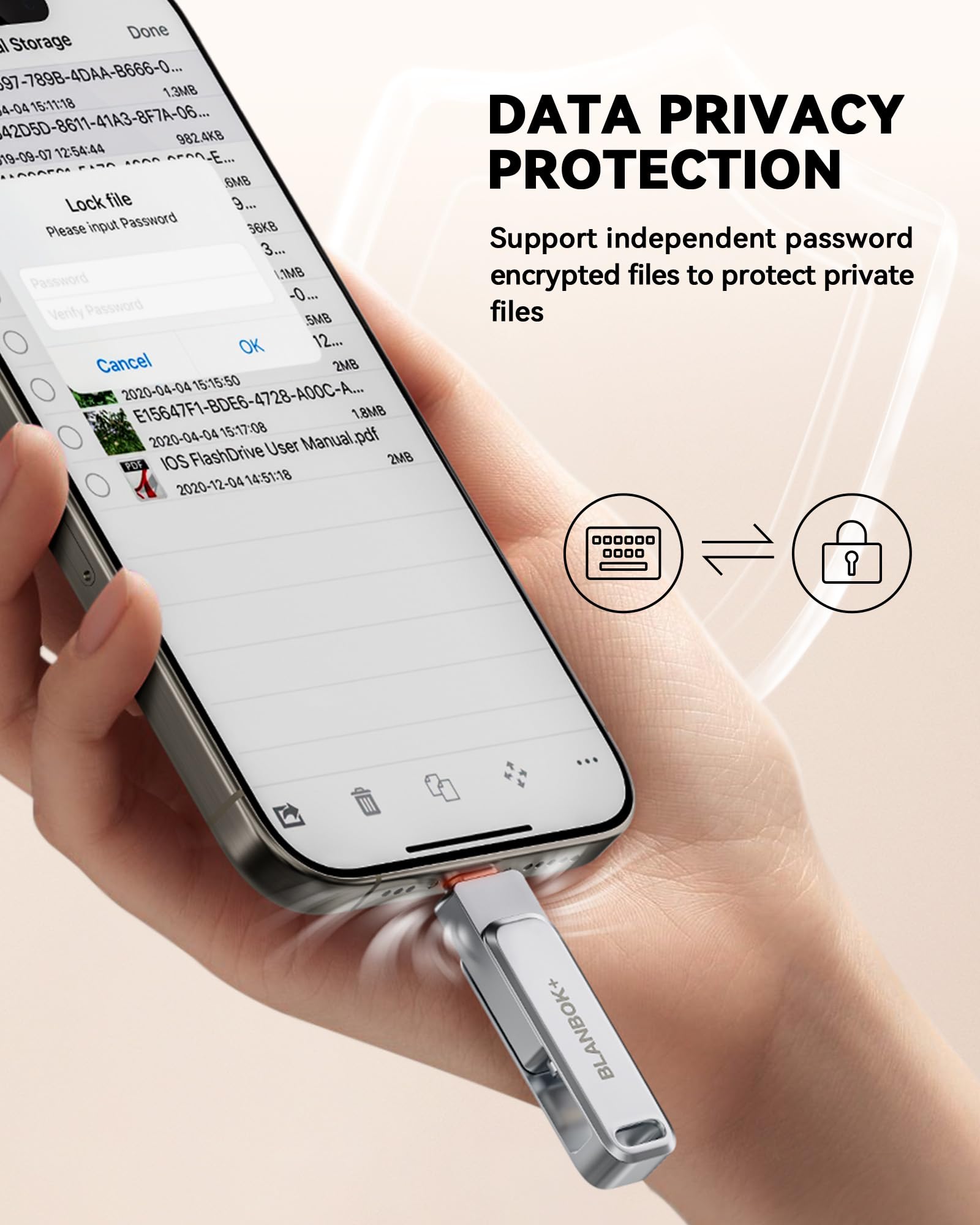 MFi Certified 512GB Flash Drive for iPhone Photo Stick, USB Thumb Drive Memory Stick High Speed USB Drive Photo Storage for iPhone Compatible for iPhone/iPad/Android/PC