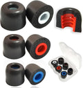 Memory Foam Tips Replacement Ear Tips Fit 5mm-7mm Anti-Slip Isolation Noise Replacement Earbuds Tips for in-Ear Earphones with Storage Box