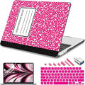 Teryeefi Compatible with MacBook Air 13 inch Case 2025 2024 2023 2022 M4 A3240 M3 A3113 M2 A2681, Plastic Hard Shell&Keyboard Cover&Screen Film&Type C for MacBook Air 13.6 inch, Composition Book A007