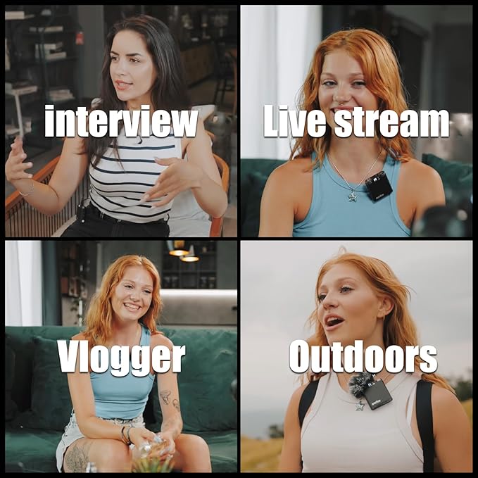 GODOX 【2025 Latest Model】 Virso S M2 Wireless Lavalier Microphone System, Mic Kit for Sony Camera with Sony Hot Shoe,2.4GHz Dual Channel Screen Rotation Noise Cancelling for Interview,Beginners
