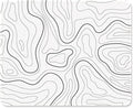 ITNRSIIET Mouse Pad with Stitched Edge Premium Textured Smooth Precise Operation Waterproof Washable Non-Slip Rubber Base Desktop Protection Mat, 10.2×8.3×0.12 inches, Topographic Contour White
