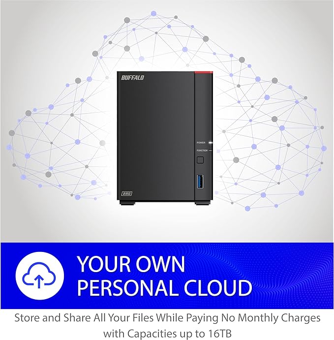 BUFFALO LinkStation SoHo 720 2-Bay Professional Office NAS 4TB (2x2TB) with Hard Drives Included