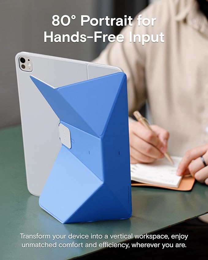 MOFT Dynamic Folio Case for iPad A16 11th Generation 11 Inch 2025/ iPad 10th Generation 10.9 Inch 2022, Silm Magnetic Stand Case with 20+ Viewing Angles, Auto Wake/Sleep, Cement x Sapphire