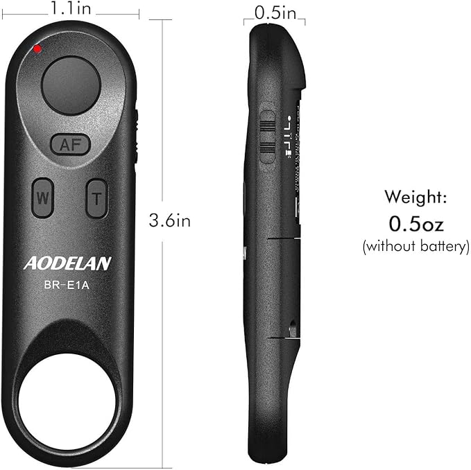AODELAN Camera Remote Control for Canon EOS RP, EOS R, R5, R6, M50, M50 II, 6D Mark II, 77D, 850D, 800D, 200D, 250D, EOS Rebel SL2, Rebel T7i, T8i, 90D, EOS M6 Mark II, SX70 HS; Replaces Canon BR-E1