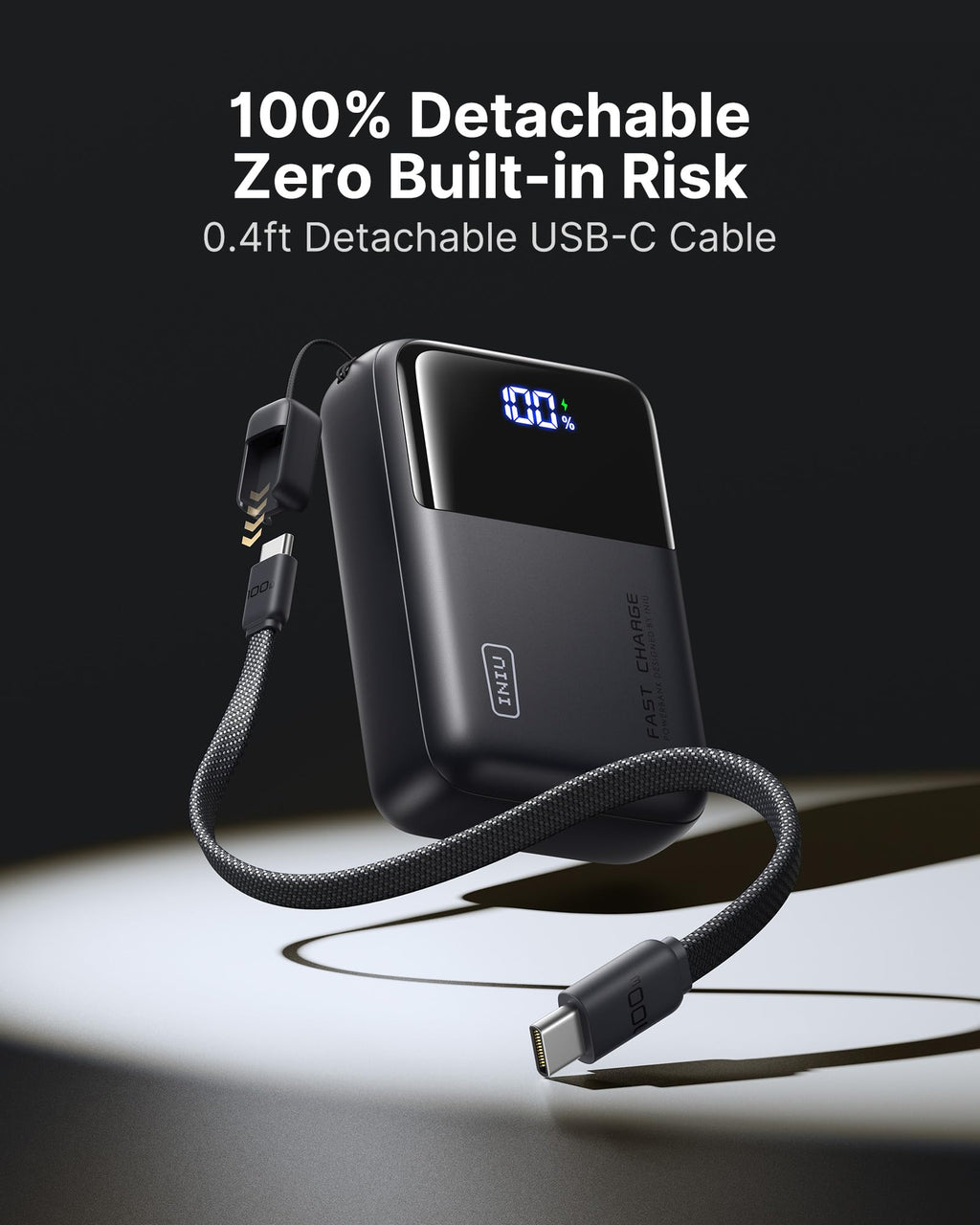 INIU Laptop Power Bank, Smallest 25000mAh 100W Fast Charging Battery Pack