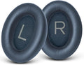 GEVO Replacement Ear Pads for Bose QC45, Ear Cushions for Bose QuietComfort 45 (QC45) & Quiet Comfort SE (QC SE) Headphones, Earpads with Softer Leather Noise Isolation Foam (Blue)