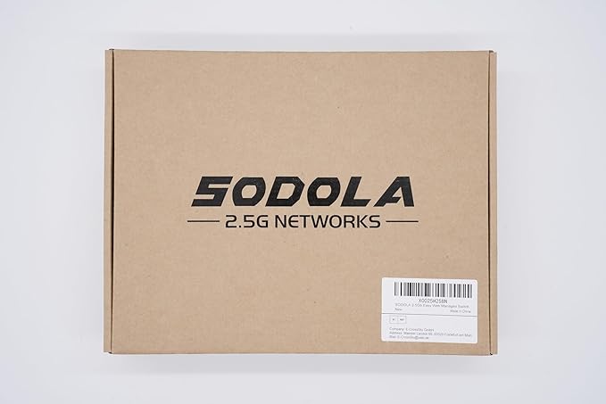 SODOLA 2.5Gb Easy Web Managed Switch, 2x10GBase-T Ports and 4x2.5GBase-T Ports, Full RJ45 Managed Ethernet Switch with Link Aggregation,VLAN,IGMP, 2.5G 10G Network Home-lab Switch