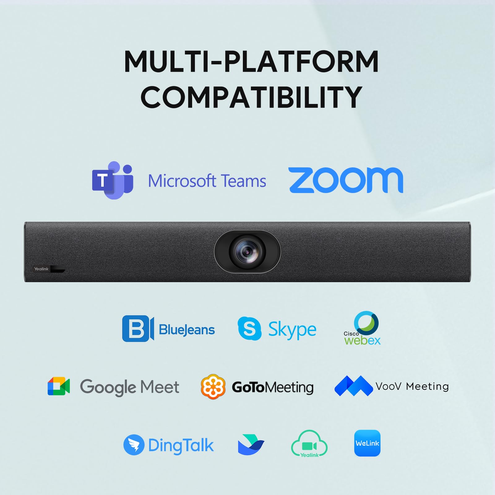 Yealink UVC40 E2 4K Conference Room Camera System 8 Mic for Huddle Rooms