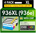 936XL 936 9125e Ink Cartridges Combo Pack: Replacement for HP 936e Ink 936XL Black and 936 Color Combo Pack for HP OfficeJet Pro 9120e 9730e 9130 9135e 9122e 9128e 9110b 9120b 9130b 9130e Printer
