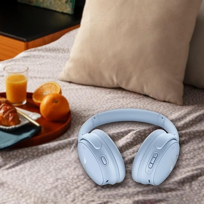 Replacement Ear Pads for Bose QuietComfort 45 (QC45)/QuietComfort SE (QC SE)/New QuietComfort Wireless Over Ear Headphones, Earpads Cushions with Softer Leather and Thicker Memory Foam