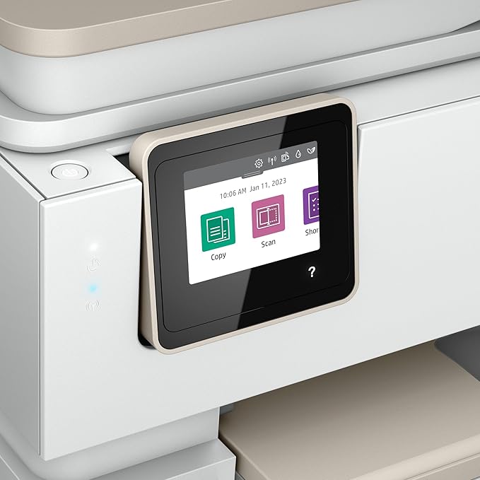 HP ENVY Inspire 7955e Wireless Color Inkjet Printer, Print, scan, copy, Easy setup, Mobile printing, Best-for home, 3 month Instant Ink trial included, White