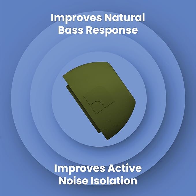 Foam Masters Ultra-Premium Memory Foam Ear Tips for AirPods Pro 1st & 2nd Gen | 3 Pairs | Black Magic Ver 6.0 | Secure | Comfort | Better Noise Cancel | Replacement Buds – OD Green, Medium