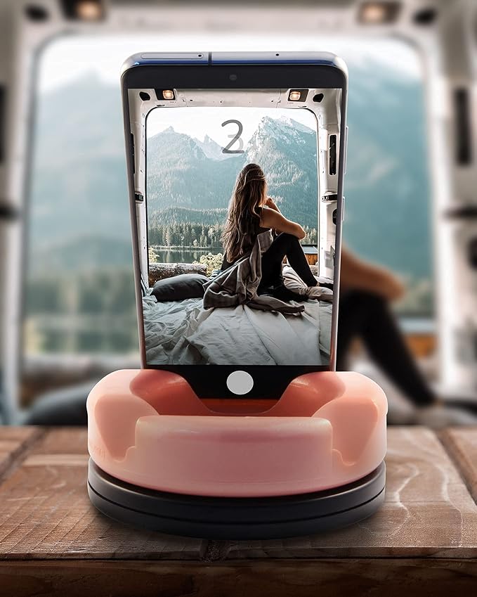 GoDonut – Phone Stand 360 Swivel – Cell Phone Holder + iPad Stand Desk Organizer - Compatible with Tablet, iPhone, Kindle & Most Smartphones – Yellow