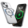 MAGIC JOHN 360° Rotatable Magnetic Invisible Stand for iPhone 14/iPhone 13 Case [Anti-Slip Grip] [Compatible with MagSafe] 16FT Shockof for iPhone 14/13 Case with Kickstand, Gray