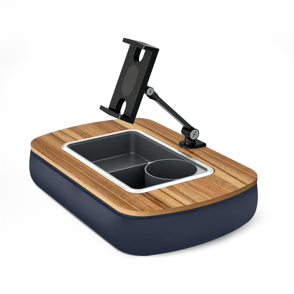 ERGONOV Tablet Pillow Stand for Lap, Adjustable iPad Holder with Snack Bowl