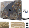 CISSOOK Gorgeous Flower Case for MacBook Air 13.6 inch M4 M3 M2 2025 2024 2022 Release, Hard Shell Case with Keyboard Cover +Screen Protector for MacBook Air 13 inch A3240 A3113 A2681