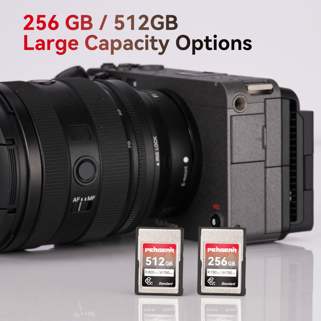 Pergear 256GB CFexpress Type A Memory Card for Sony Cameras, VPG200