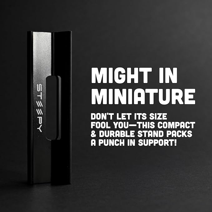 Steepy Laptop Stand for Desk - Adjustable 3-Height Laptop Stand - Portable Laptop Riser